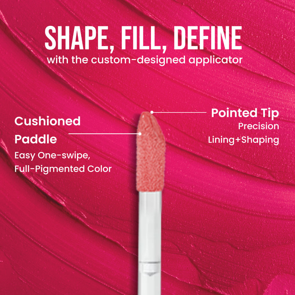 No Smudge Lip Color, 12hr Long Wear Creamy Velvet Finish, Transfer Proof Formula