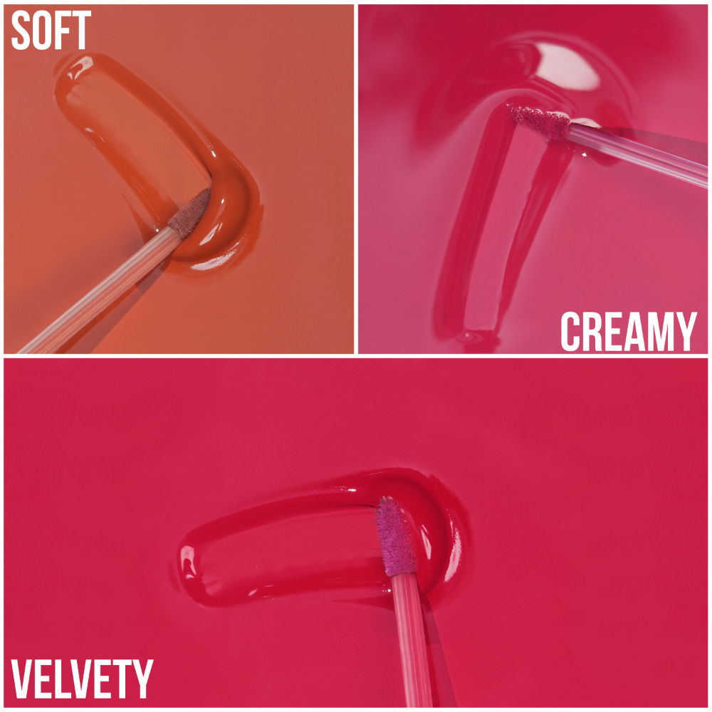 No Smudge Lip Color, 12hr Long Wear Creamy Velvet Finish, Transfer Proof Formula