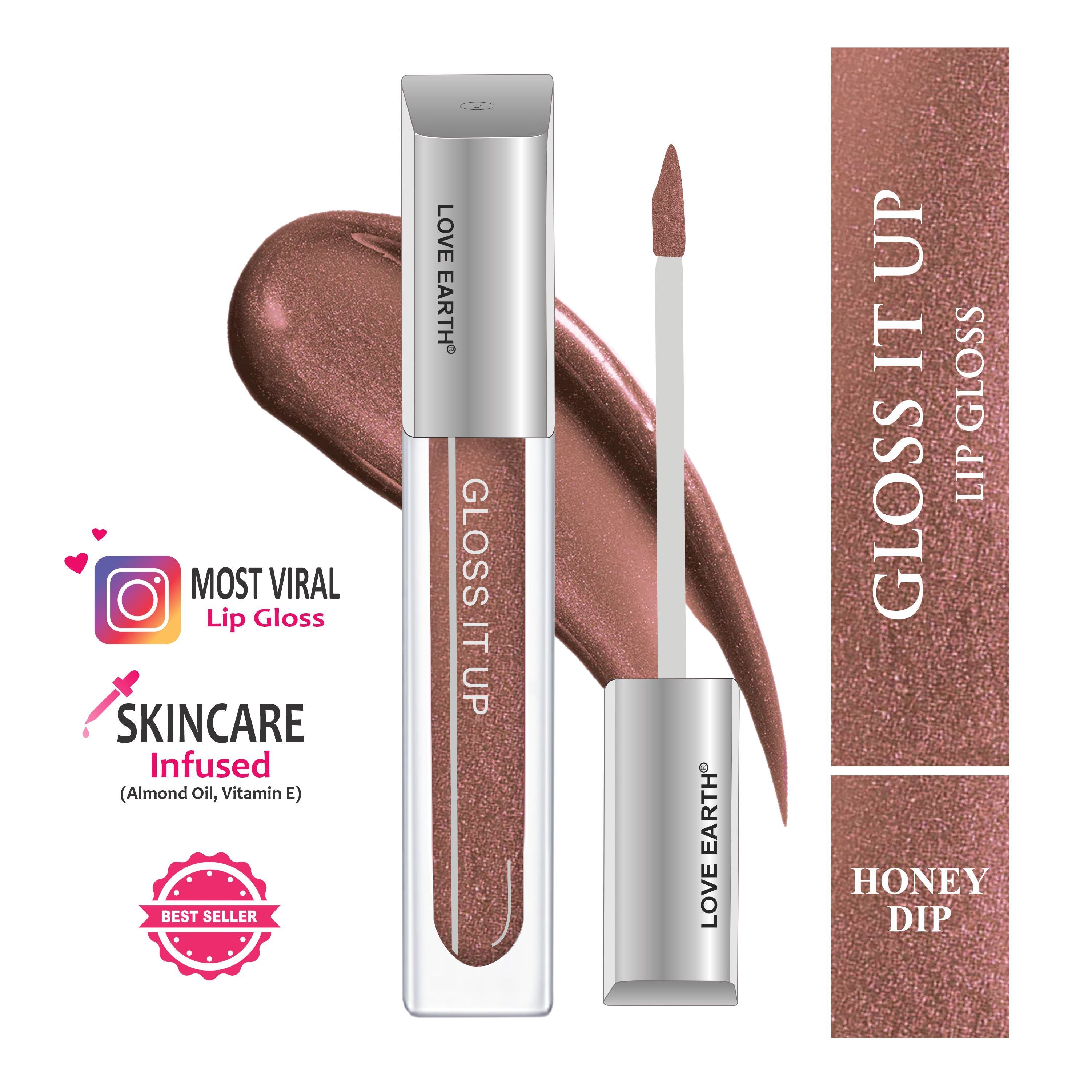 Lip Gloss High Shine And Glossy Finish - Honey Dip
