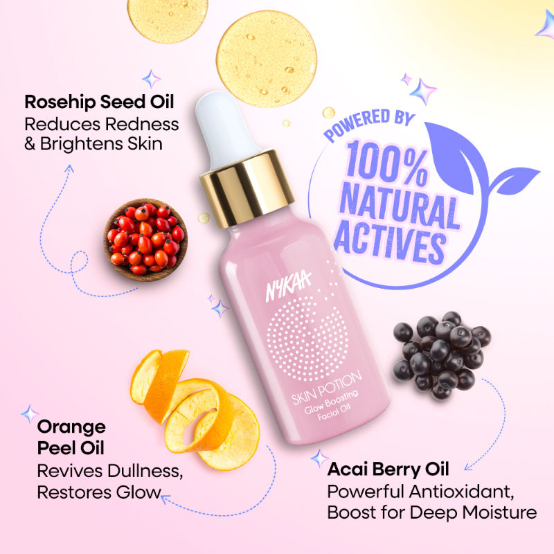 Nykaa Naturals Glow Boosting Serum Oil with Natural Vitamin C and Vitamin E