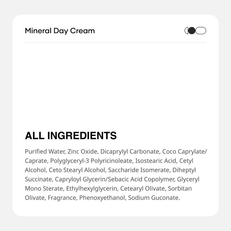 Mineral Sunscreen Day Cream Matte Finish SPF 30 PA+++ Broad Spectrum UVA, UVB & IR