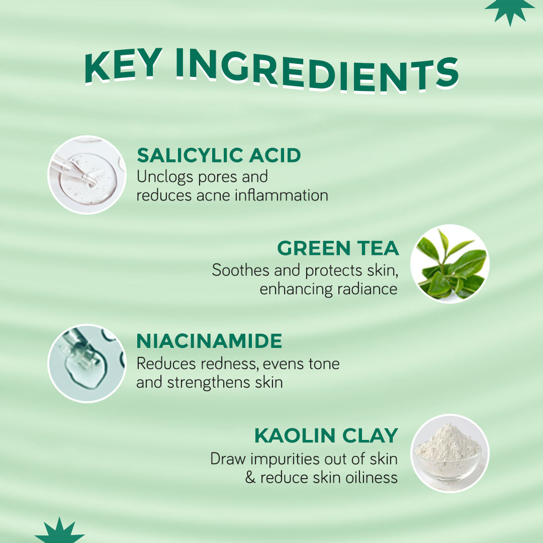 Acnexpert Oil Control Clay Mask With Salicylic Acid & Green Tea