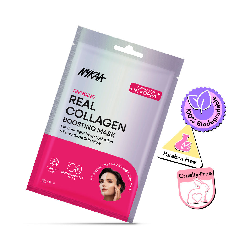 Real Collagen Mask – Hydrates, Brightens And Gives Dewy Skin Overnight - Formulated In Korea