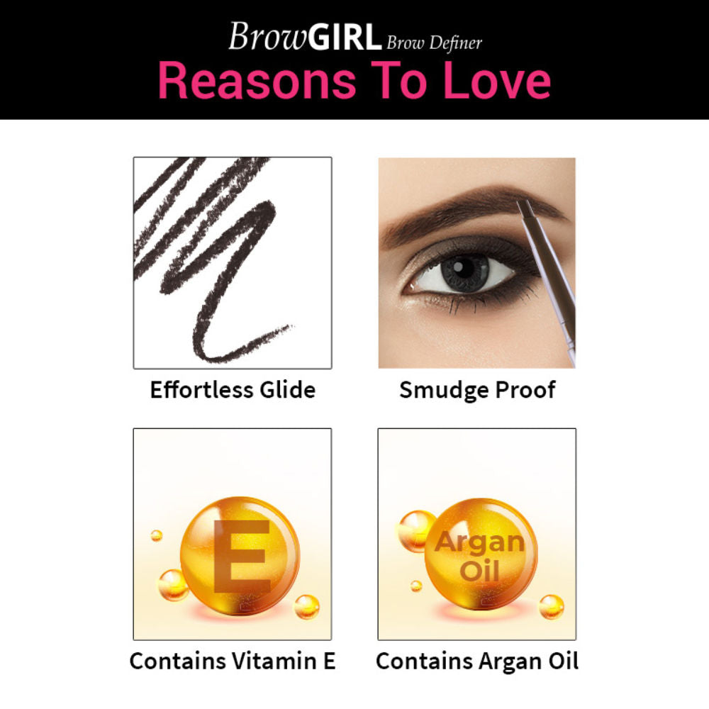 Nykaa Browgirl Eyebrow Definer Pencil - Bewitched Chestnut