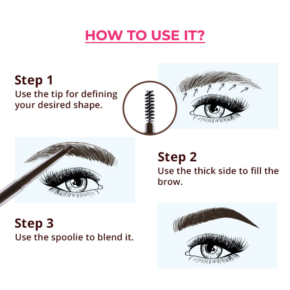 Nykaa Browgirl Eyebrow Definer Pencil - Bewitched Chestnut