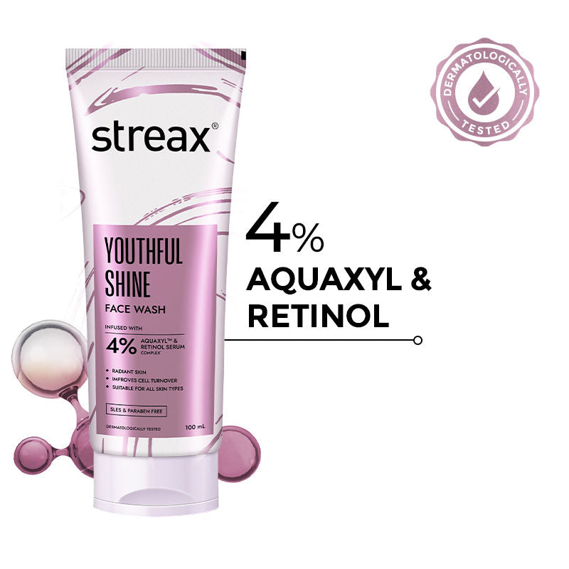 Skin Youthful Shine Face Wash Cleanser For Reduction In Fine Lines & Wrinkles