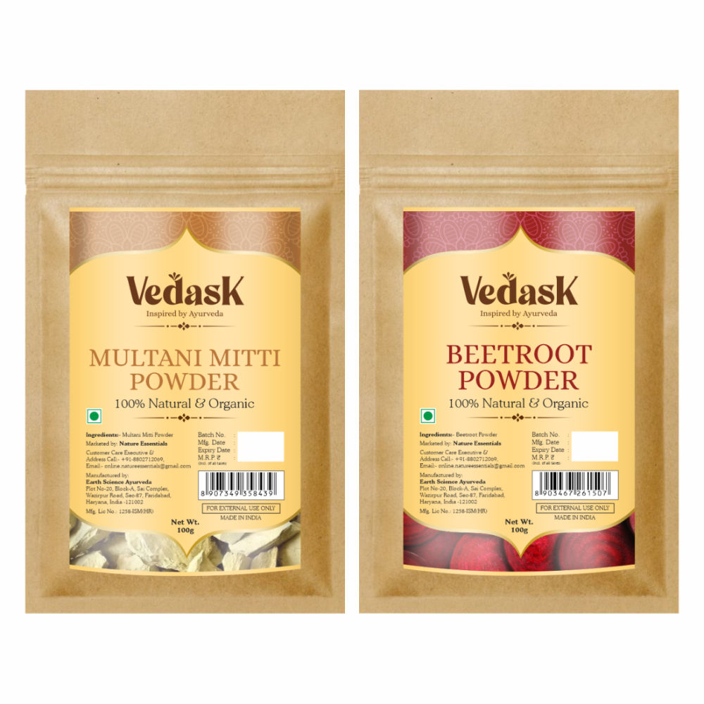 Organic Multani Mitti And Beetroot Powder