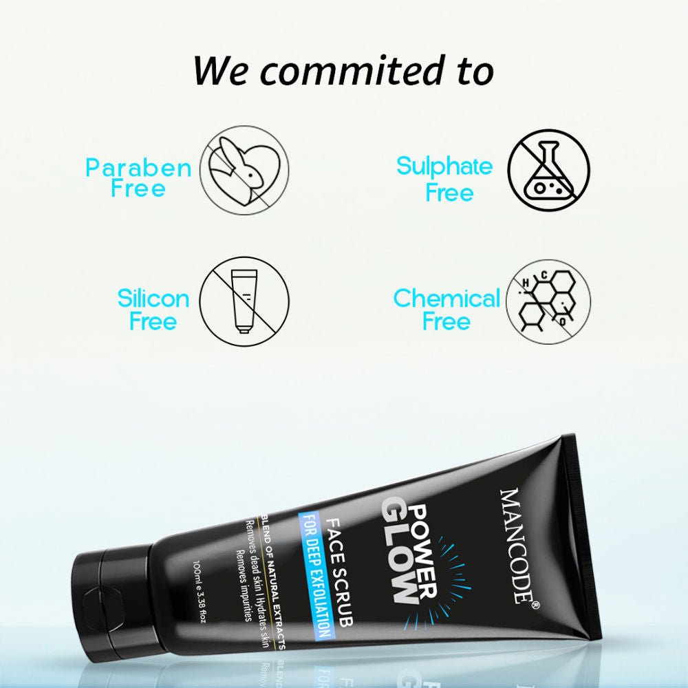 Power Glow Face Scrub For Men