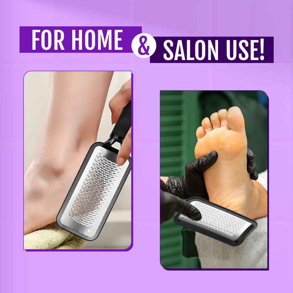 Foot Filer Metal Scrubber Scraper Pedicure Rasp Dead Skin & Callus Remover Tool For Heels