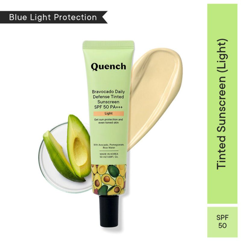 Vit E Avocado Tinted SPF 50 PA+++ Sunscreen with 2% Niacinamide