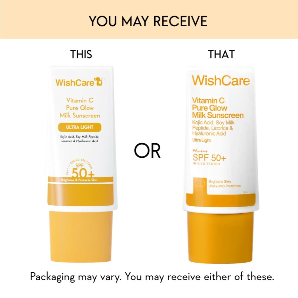 Vitamin C Pure Glow Brightening Face Sunscreen for Dry Skin with SPF50 PA++++In-Vivo Tested