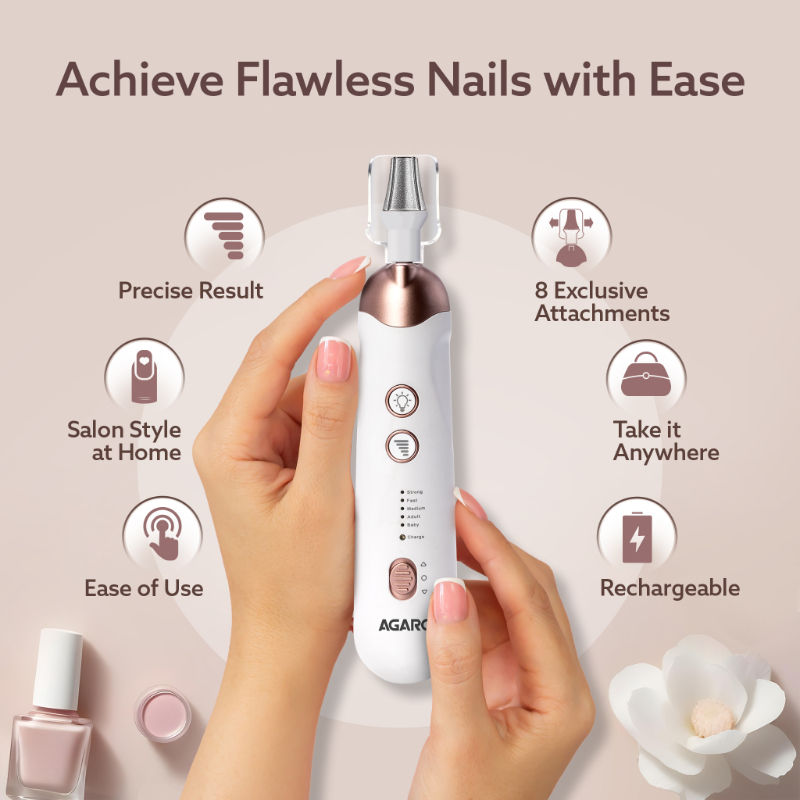 Prima Nail Drill & Polisher – Professional Manicure & Pedicure Tool, 2-in-1