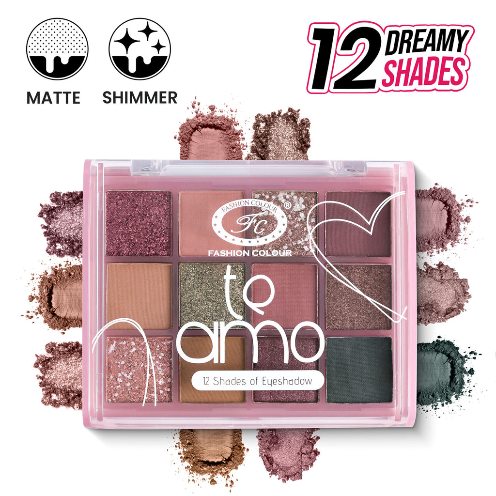 Te Amo 12 Shade Eyeshadow Palette