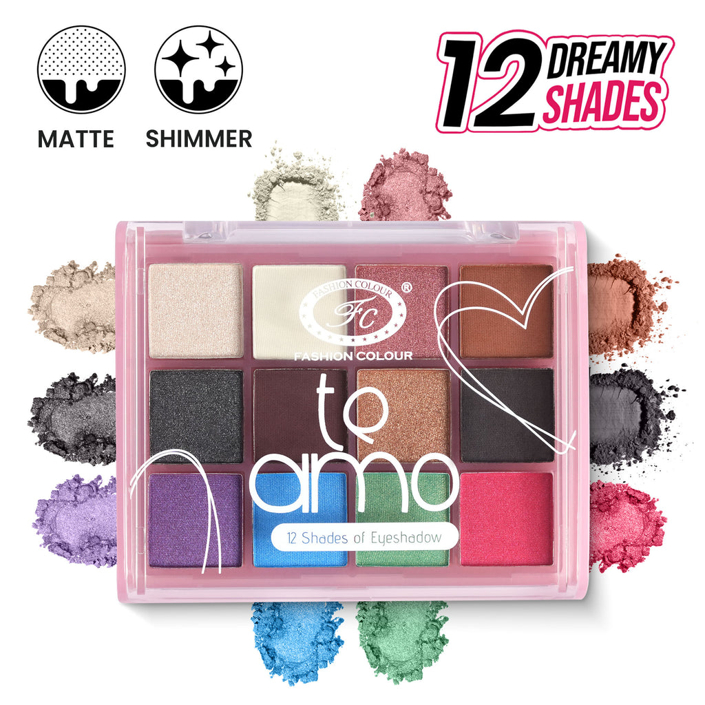Te Amo 12 Shade Eyeshadow Palette - Shade 03