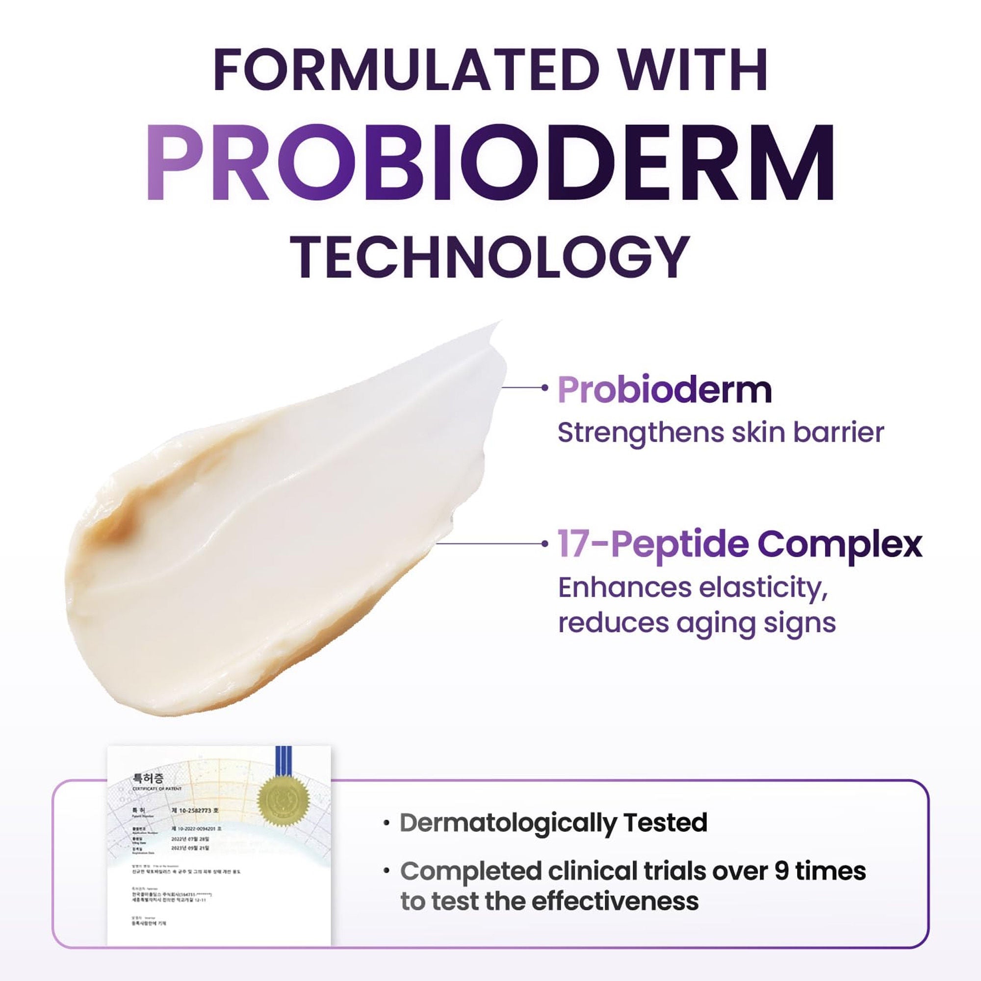 Probioderm 3D Lifting Cream - Advanced Peptide Anti-Aging Korean Night Cream