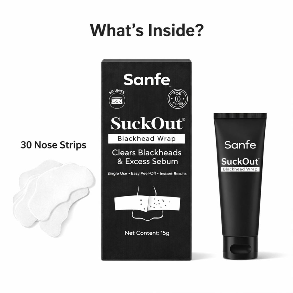 Suckout Blackhead Wrap For Clear Skin Cream + 60 Sheets