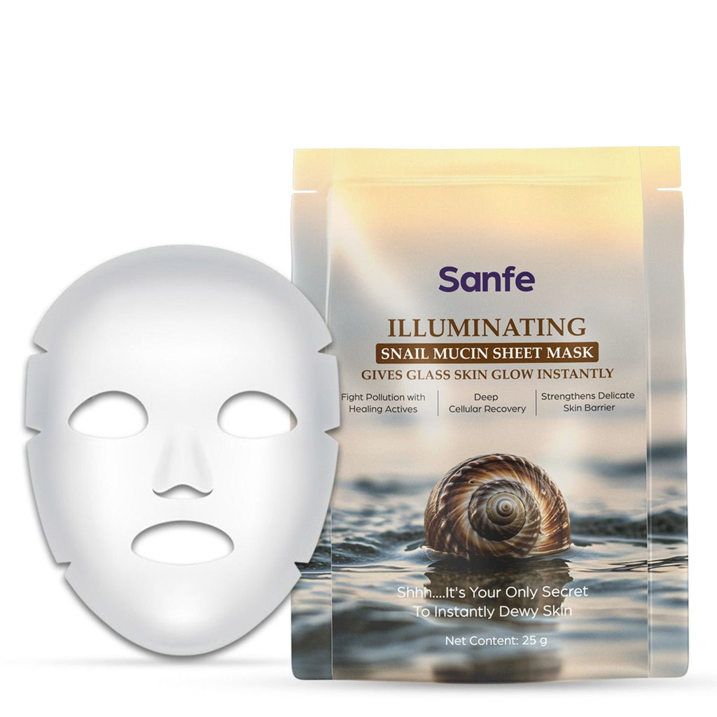 Illuminating Snail Mucin Sheet Mask For Glass Skin Glow
