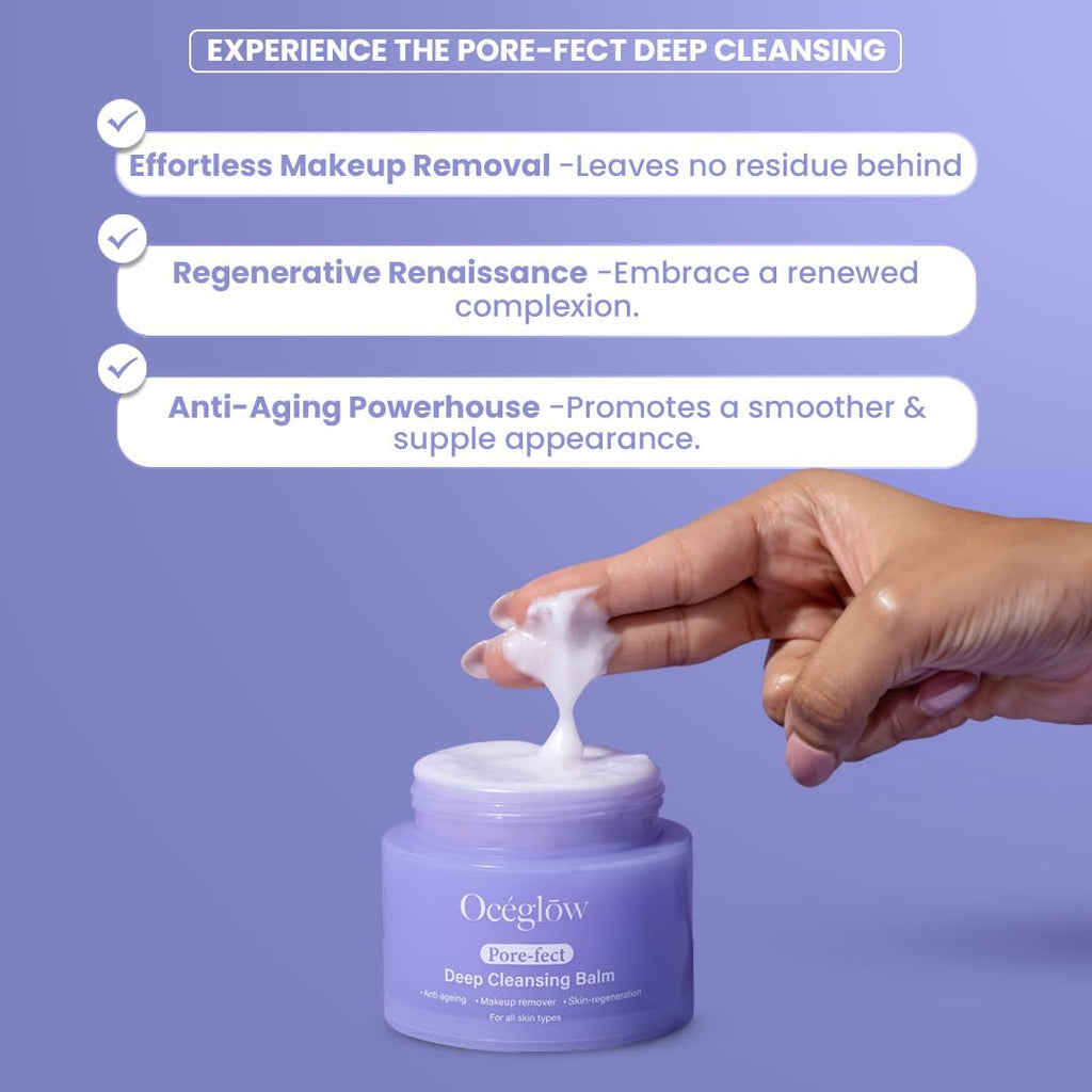 Pore-Fect Cleansing Balm With Shea & Sunflower Oil Deep Cleanse, Pore Makeup Remover Balm