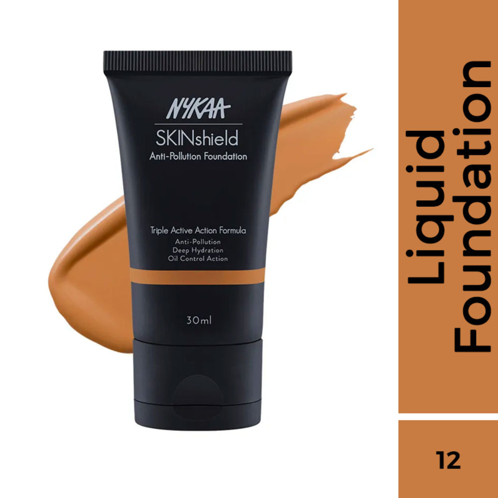 SkinShield Anti-Pollution Matte Foundation - True Toffee 12