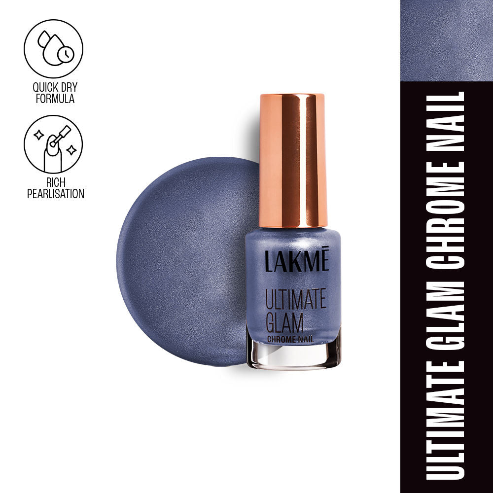 Ultimate Glam Chrome Nail Paint - CH4 Blue