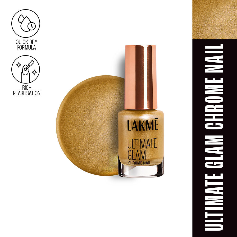 Ultimate Glam Chrome Nail Paint - CH5 Gold