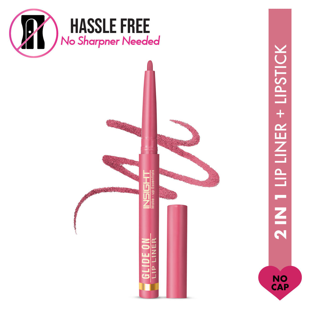 Glide On Lip Liner, Intense Pigment, Long Wear Matte Lip Formula - No Cap