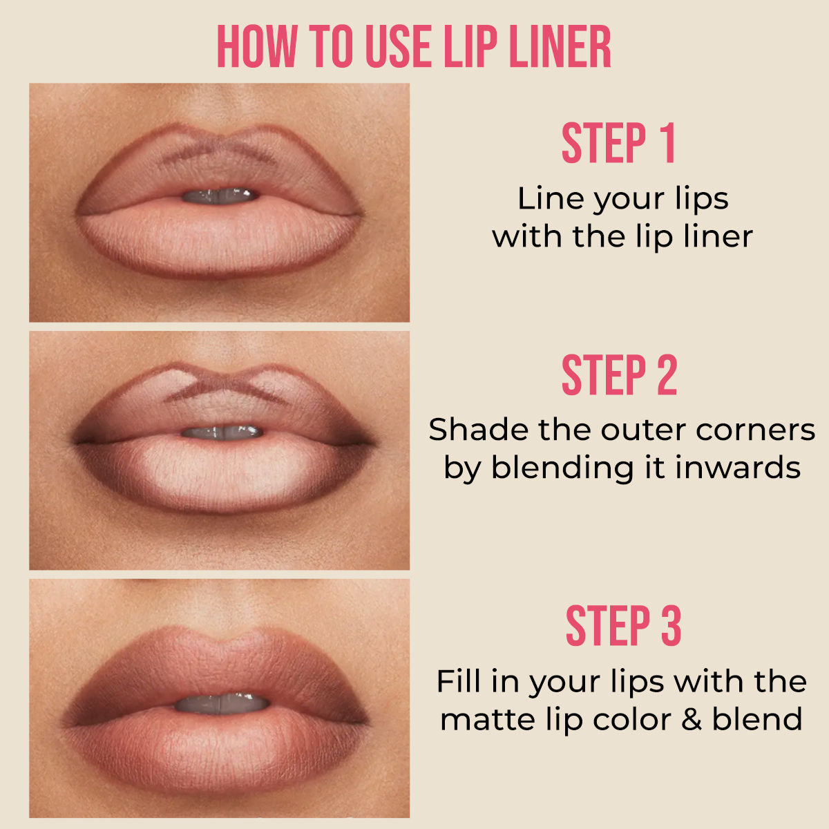 Glide On Lip Liner, Intense Pigment, Long Wear Matte Lip Formula