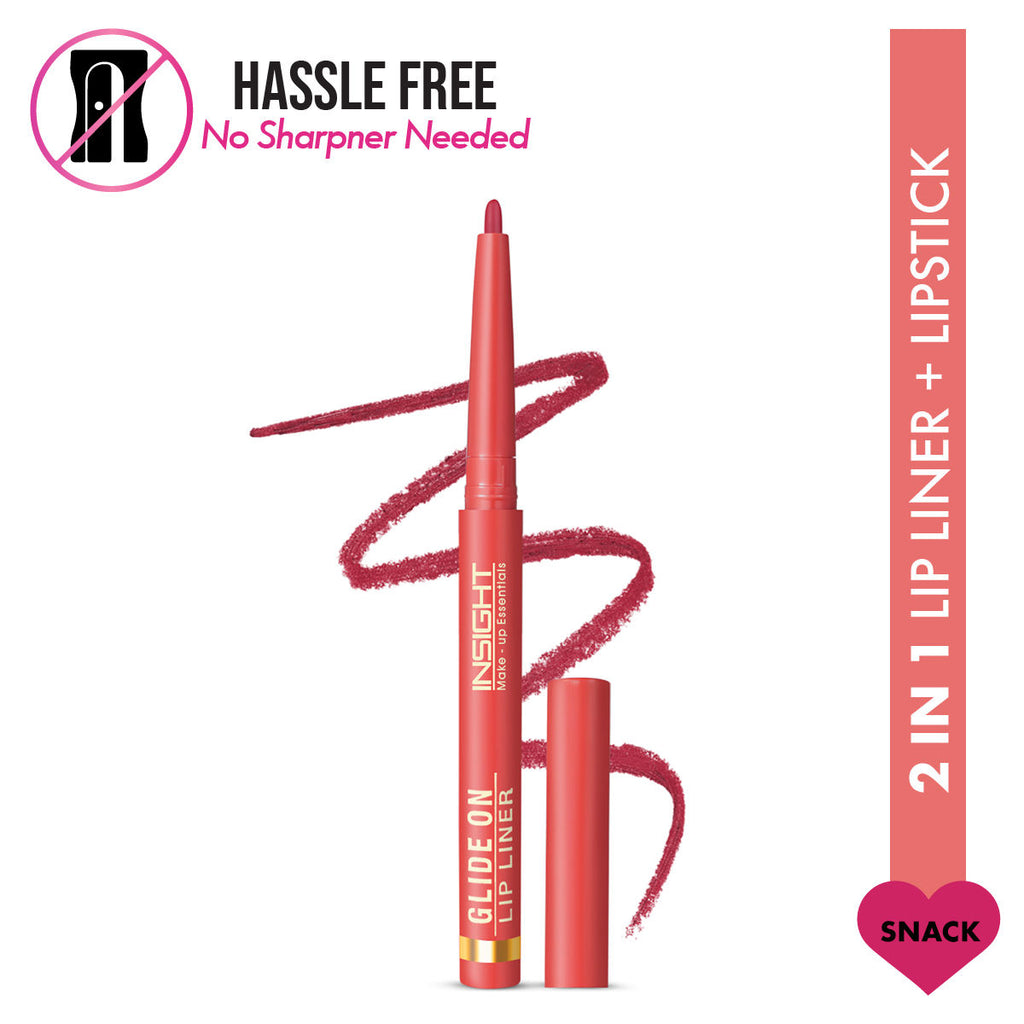 Glide On Lip Liner, Intense Pigment, Long Wear Matte Lip Formula - Snack