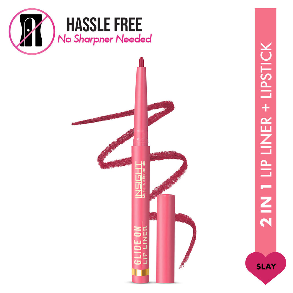 Glide On Lip Liner, Intense Pigment, Long Wear Matte Lip Formula - Slay