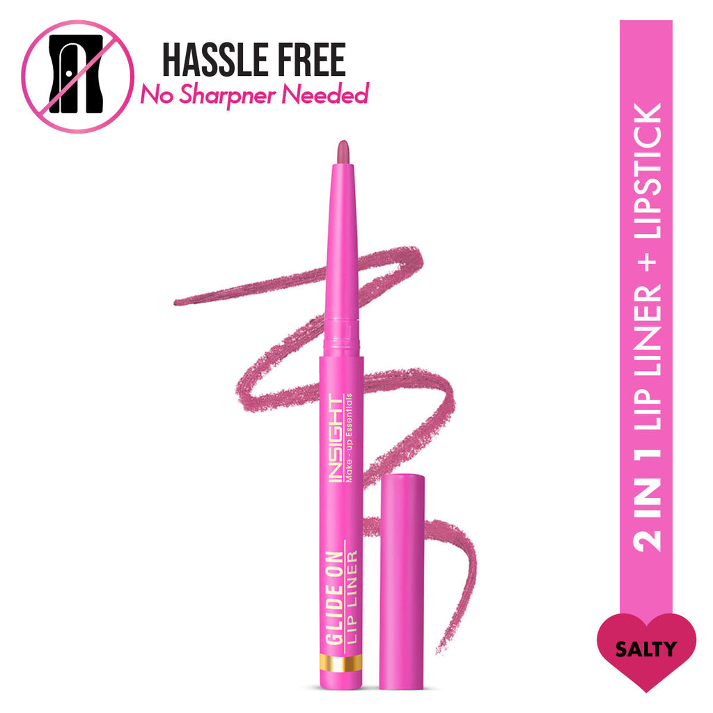 Glide On Lip Liner, Intense Pigment, Long Wear Matte Lip Formula - Salty