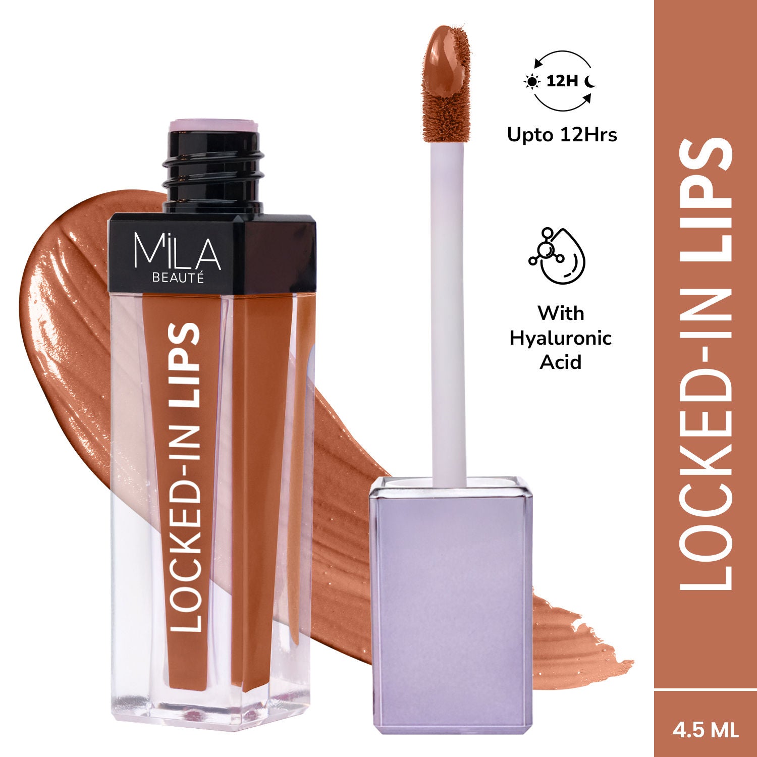 12 Hr Non-Transfer Locked-In Liquid Lipstick - 04 Toffee