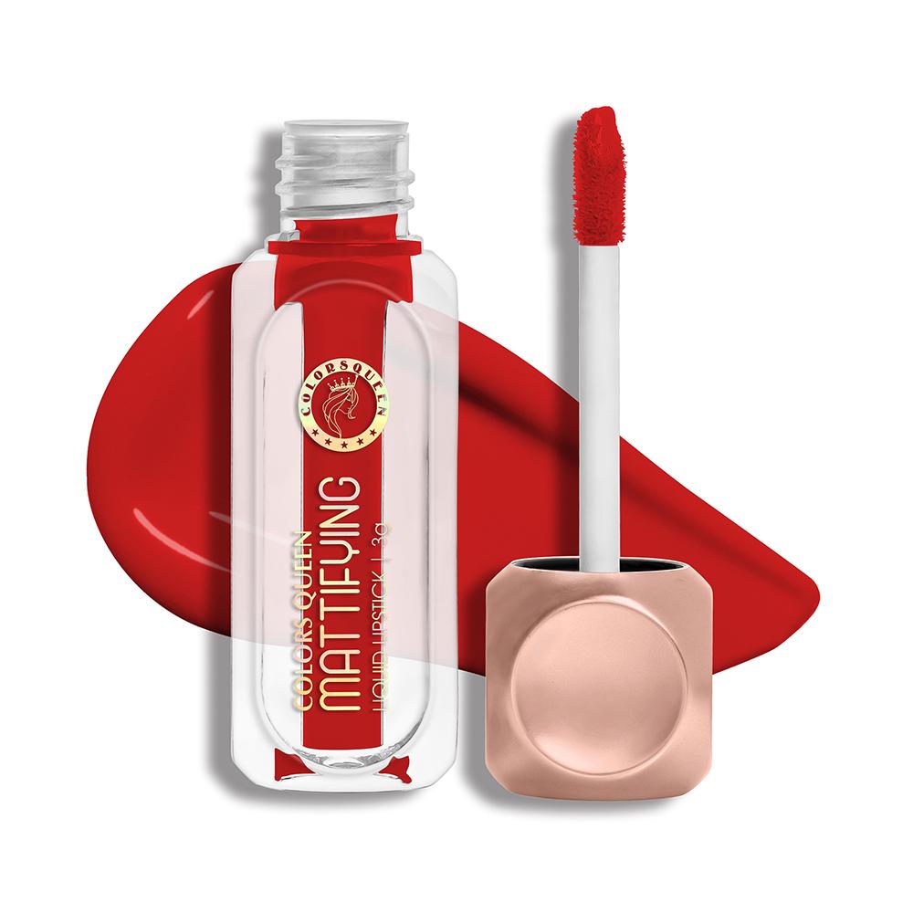 Mattifying Matte Liquid Lipstick - Crimson-10