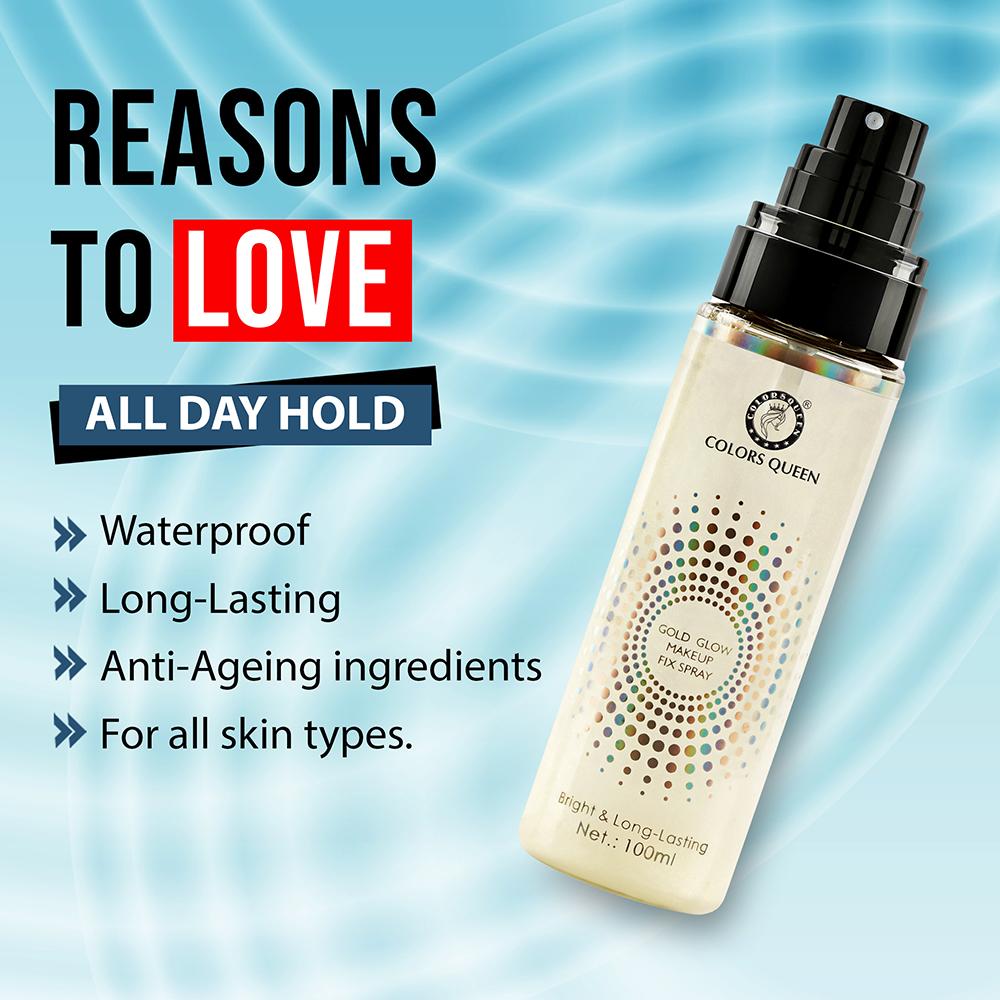 Gold Glow Makeup Fixer Spray