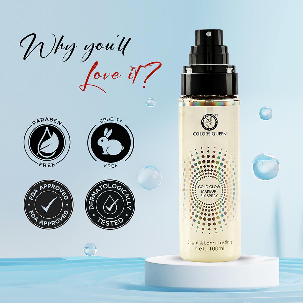 Gold Glow Makeup Fixer Spray