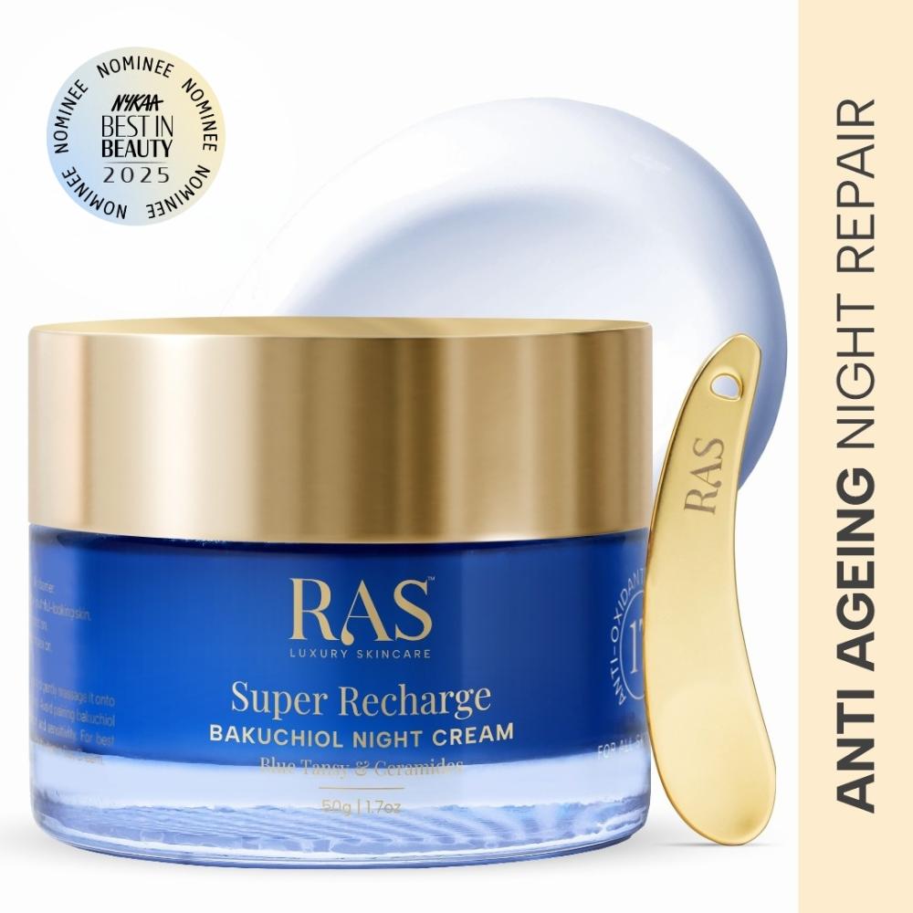 Super Recharge Night Cream With Bakuchiol & Peptides Deeply Hydrates