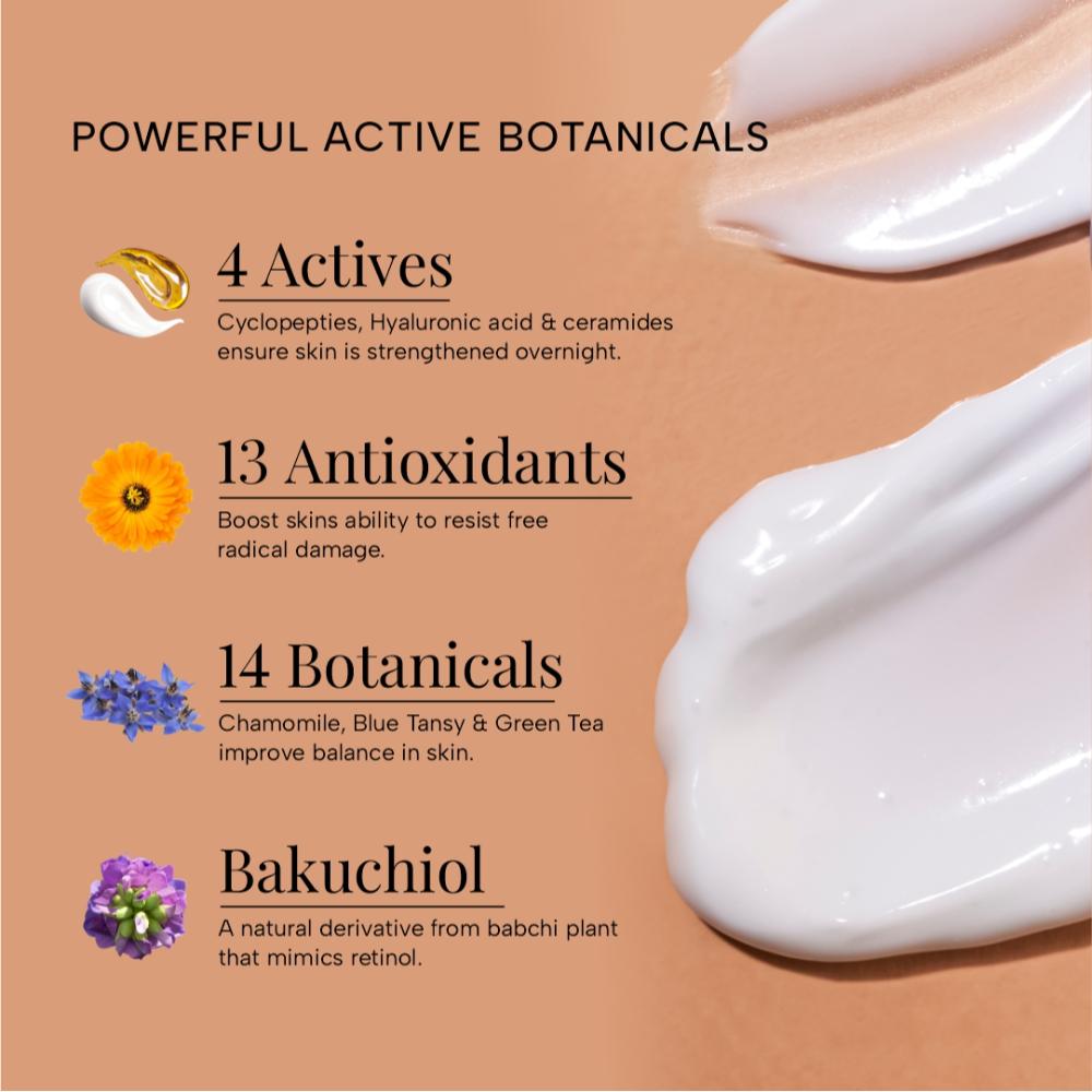 Super Recharge Night Cream With Bakuchiol & Peptides Deeply Hydrates