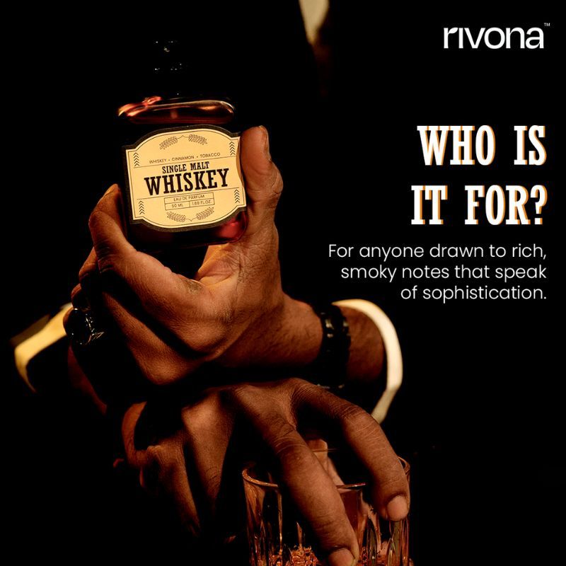 Single Malt Whiskey Eau De Parfum For Long Lasting Everday Fragrance