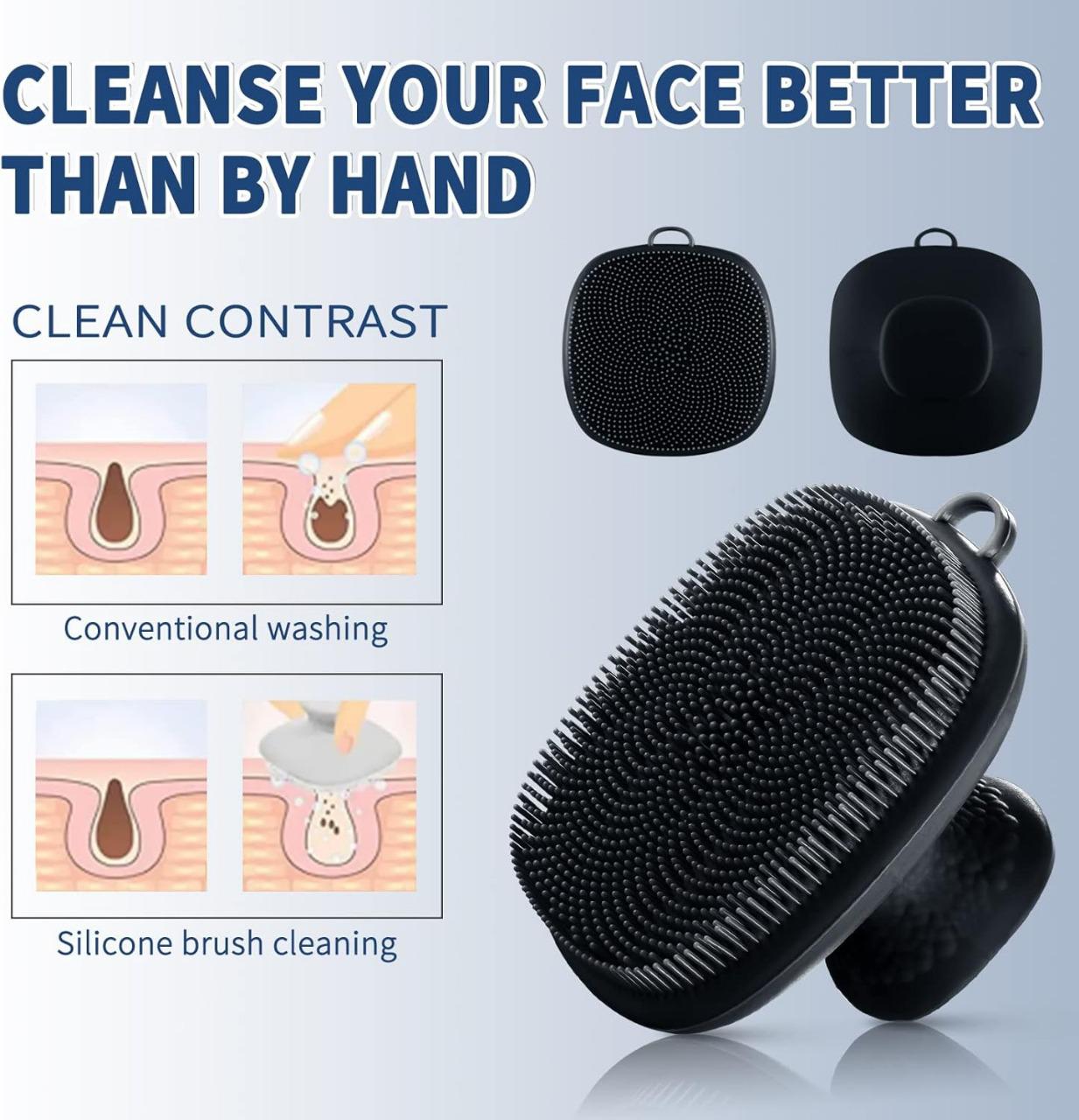 Silicone Face Scrubber For Soft Exfoliating Cleansing And Massaging Tool