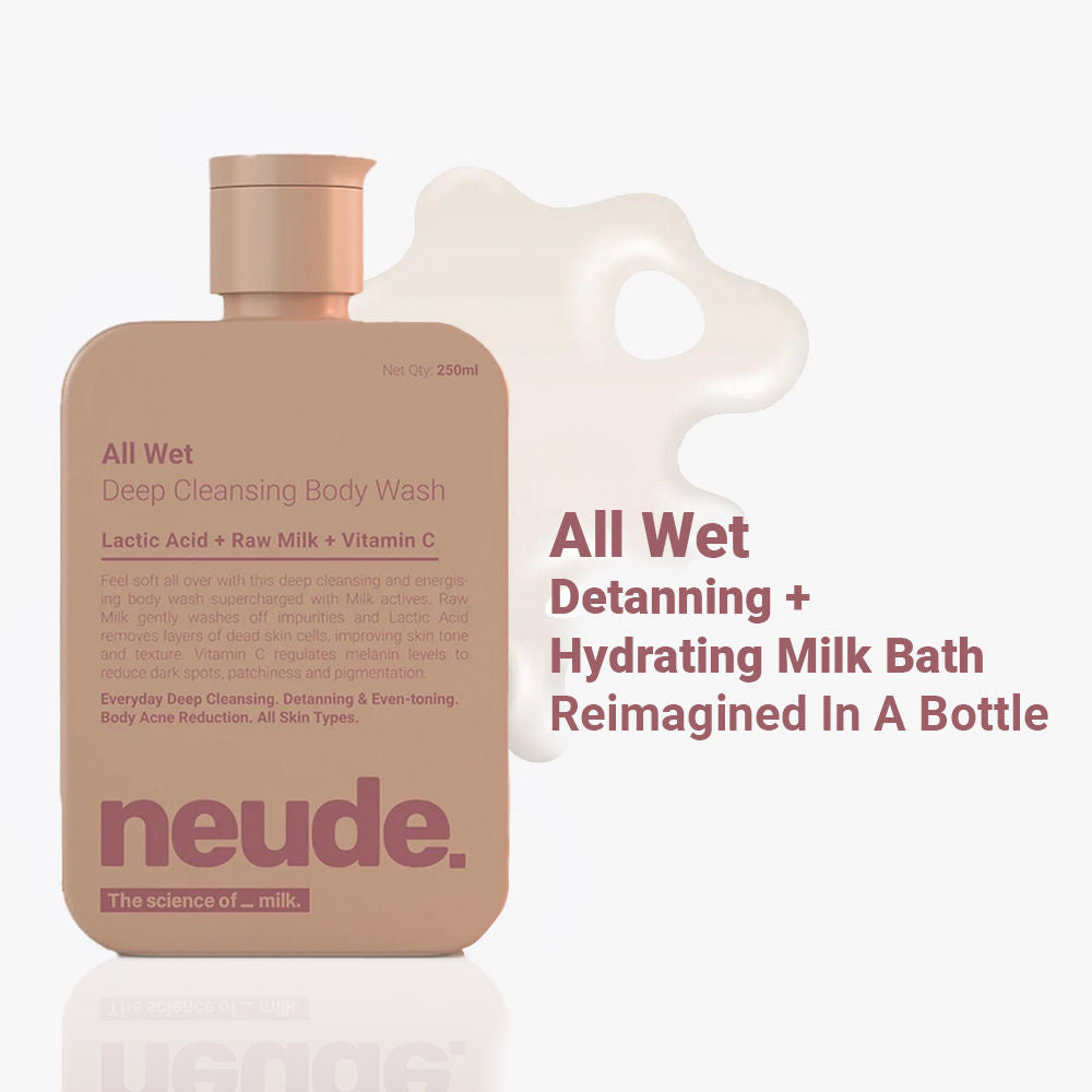 All Wet Deep Cleansing Detanning Milk Body Wash
