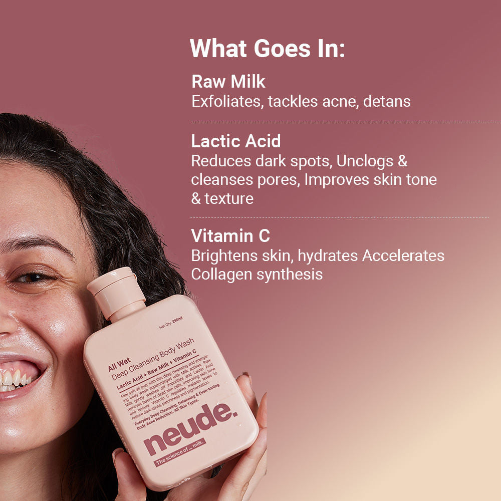 All Wet Deep Cleansing Detanning Milk Body Wash