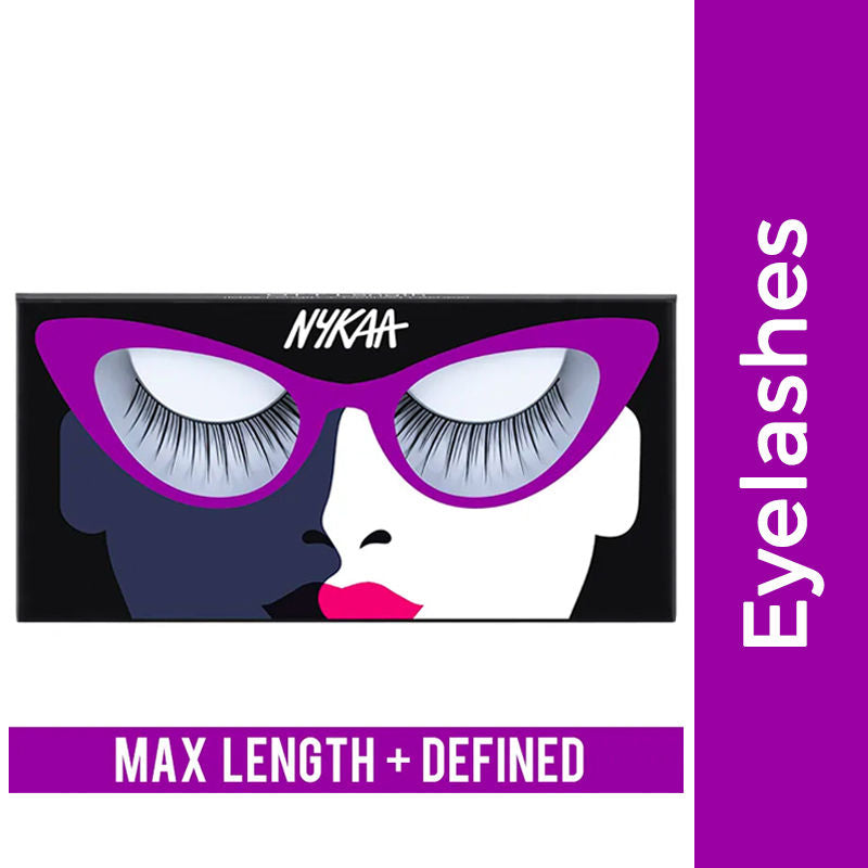 Nykaa Lash Talk Lightweight, Long & Volumizing Natural False Eyelash - Turn Up The Drama (1pcs) - OTT Length