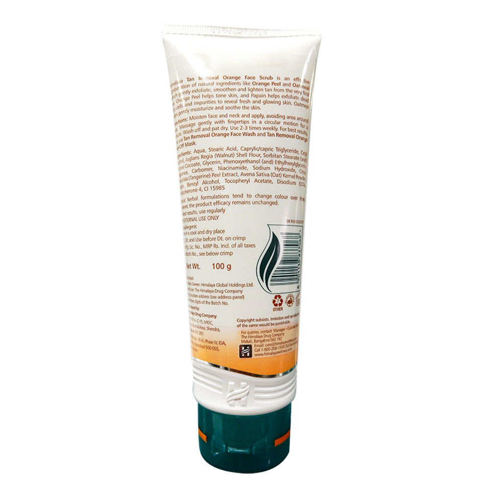 Tan Removal Orange Face Scrub