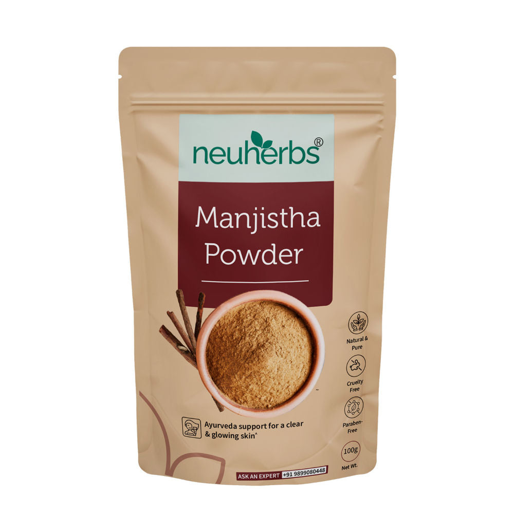 Manjistha Powder for Clean and Glowing Skin with No Artificial Colour and Additives - 100g