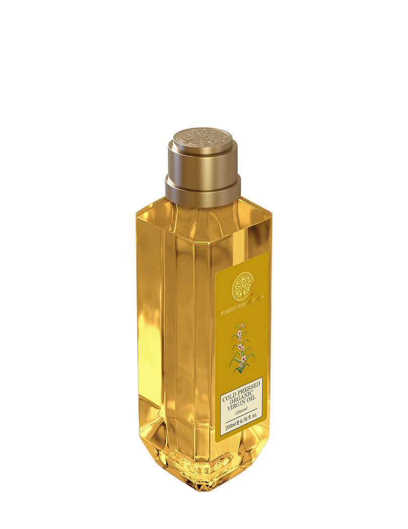 Organic Cold Pressed Virgin Almond Oil - Pure Almond Massage Oil With Vitamin E