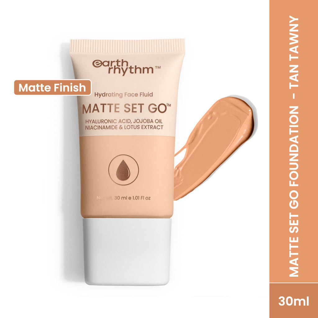 Hydrating Matte Set Go Face Fluid Foundation SPF 30 & PA++++ - Tan Tawny