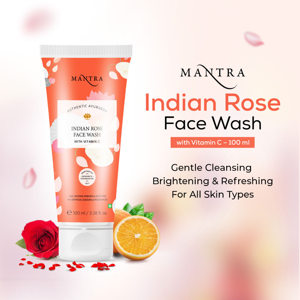 Indian Rose Face Wash with Vitamin C