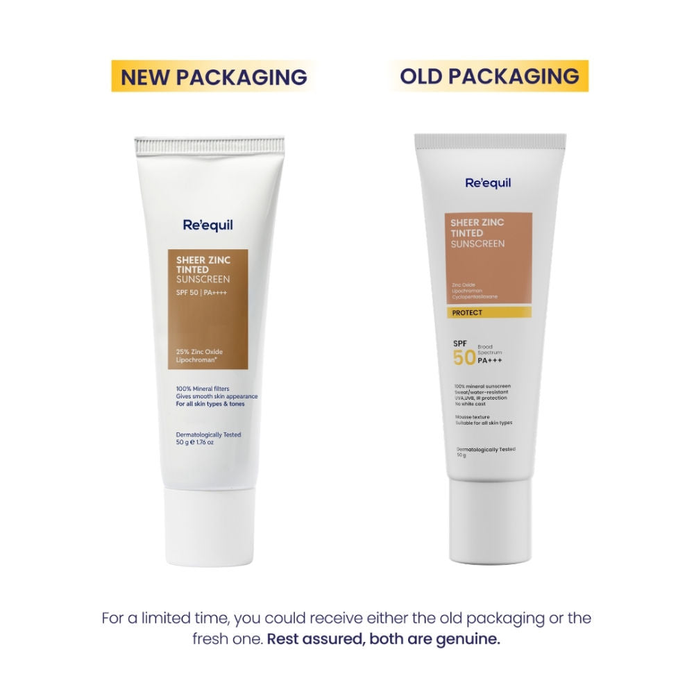 Sheer Zinc Tinted Sunscreen Spf 50 Pa+++ 100% Mineral Sunscreen