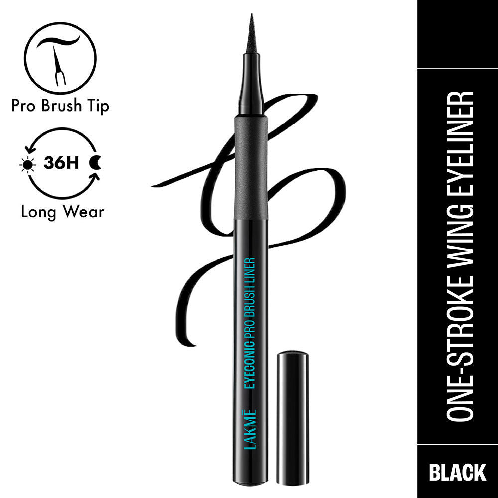 Eyeconic Pro Brush Eye Liner, Smudgeproof, Waterproof, Ultra Precise Pro Tip