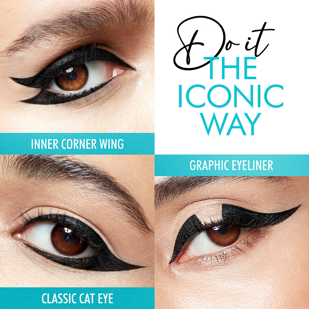 Eyeconic Pro Brush Eye Liner, Smudgeproof, Waterproof, Ultra Precise Pro Tip