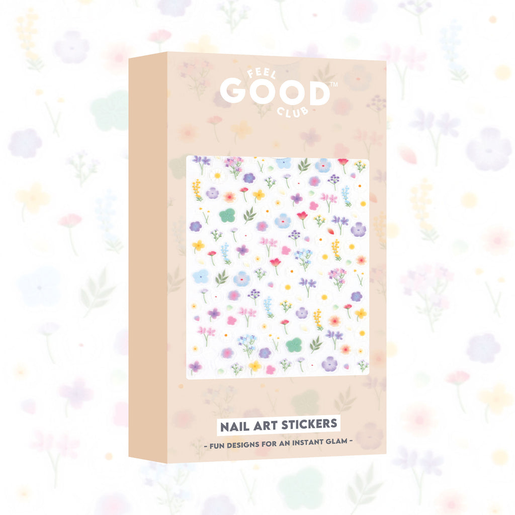Pastel Petals Nail Stickers For Quick Nail Art -Peel & Apply After Nail Polish Enamel